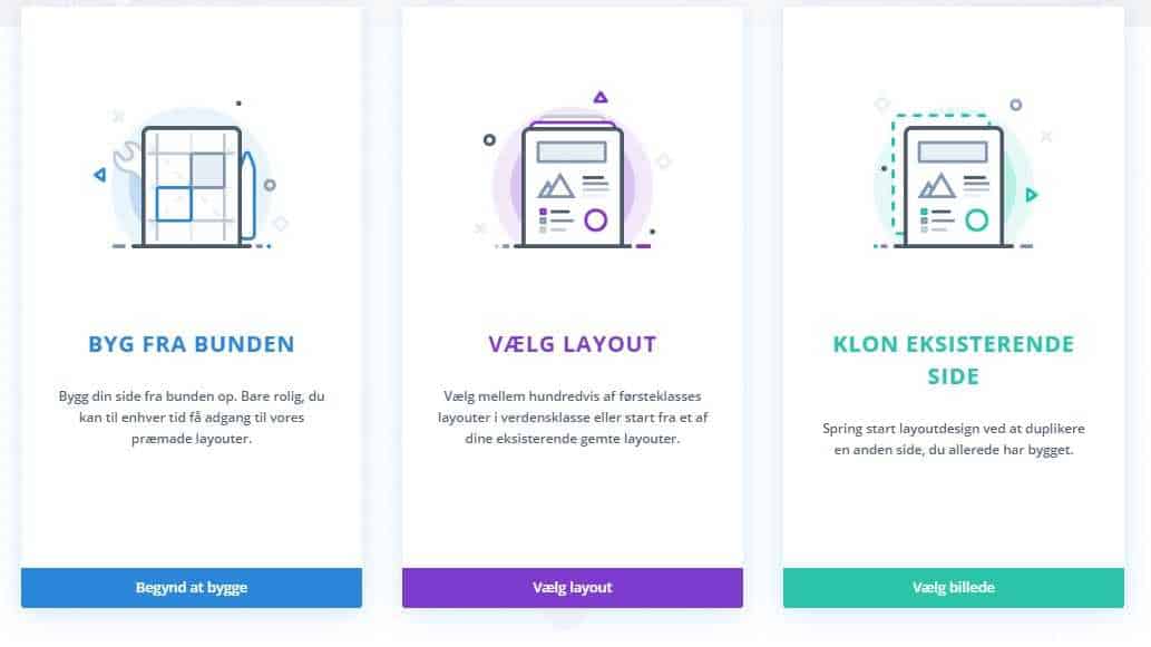 Valg af design til dit indlæg i Divi