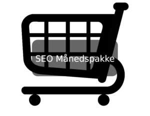 grafik indkøbsvogn SEO månedspakke
