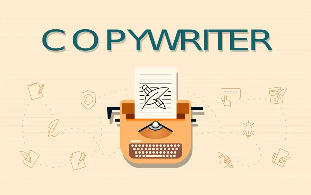 Copywriting - Tegning af skrivemaskine